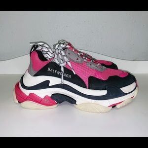 Balenciaga Women’s US6 EU36 Triple S Sneakers Pink